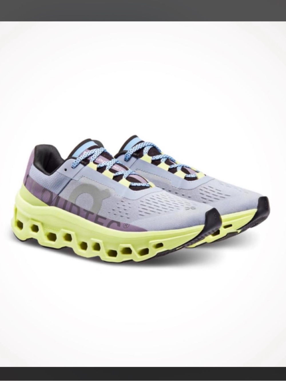 On Women's Cloudmonster running shoes Nimbus/Hay colorway Size 10